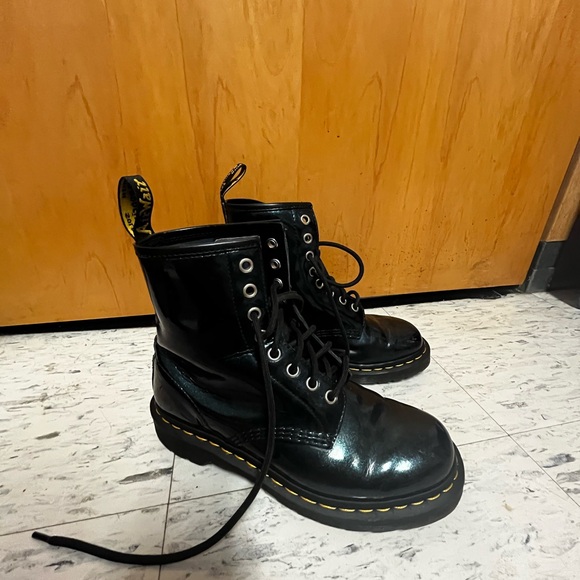 Dr. Martens Shoes - Dr. Martens Shiny Black Combat Boots